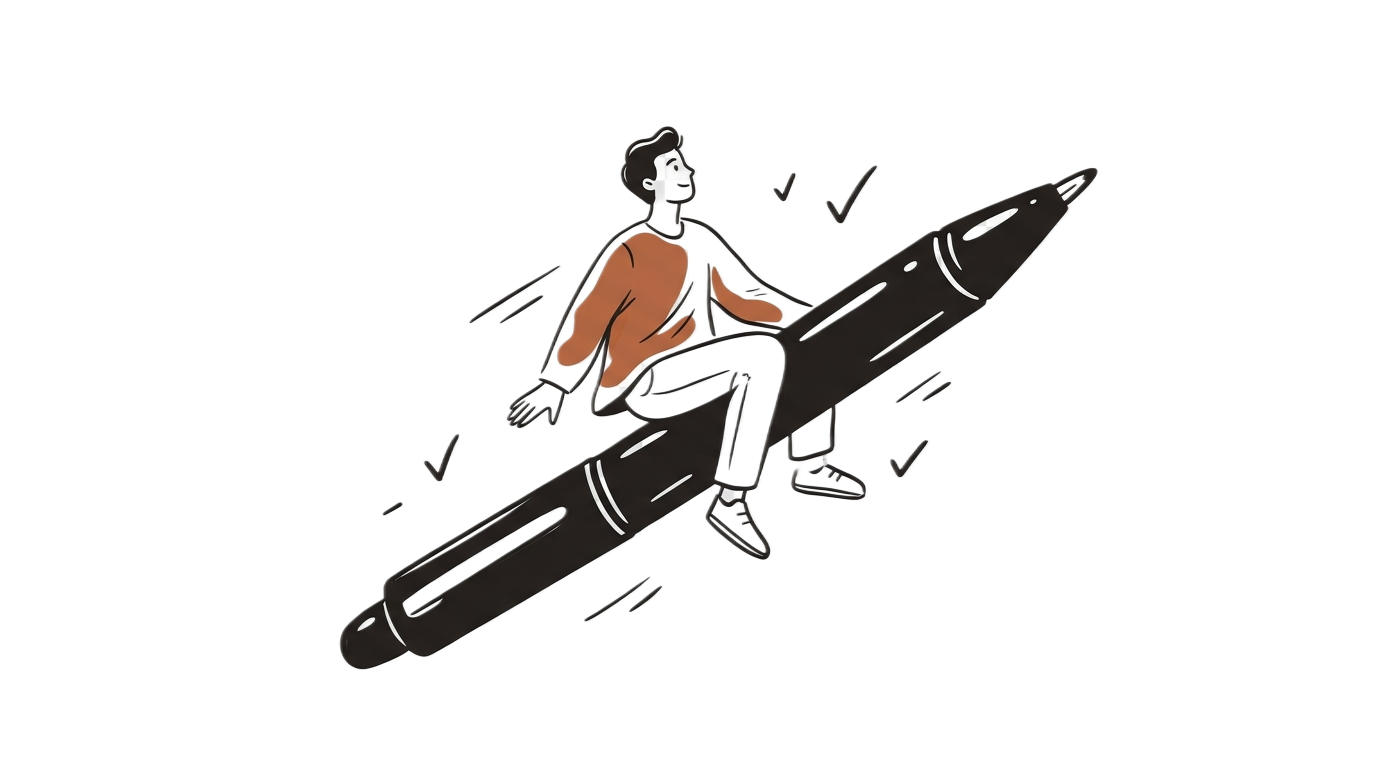 Person riding pen upward